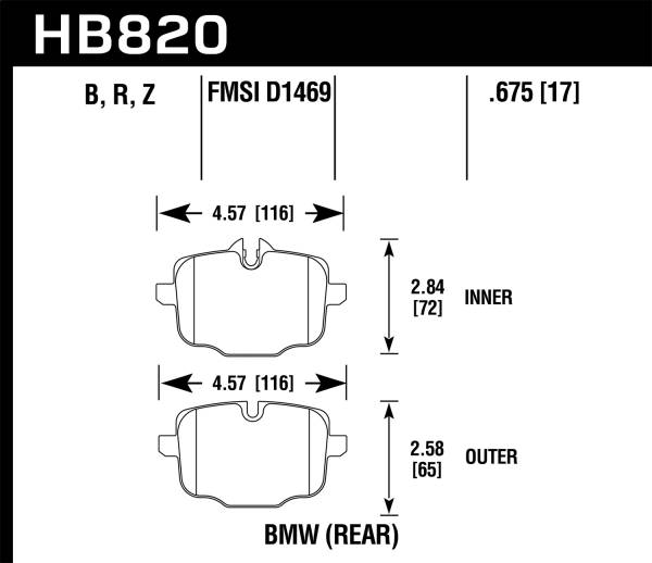 Hawk Performance - Hawk Performance HPS 5.0 Disc Brake Pad