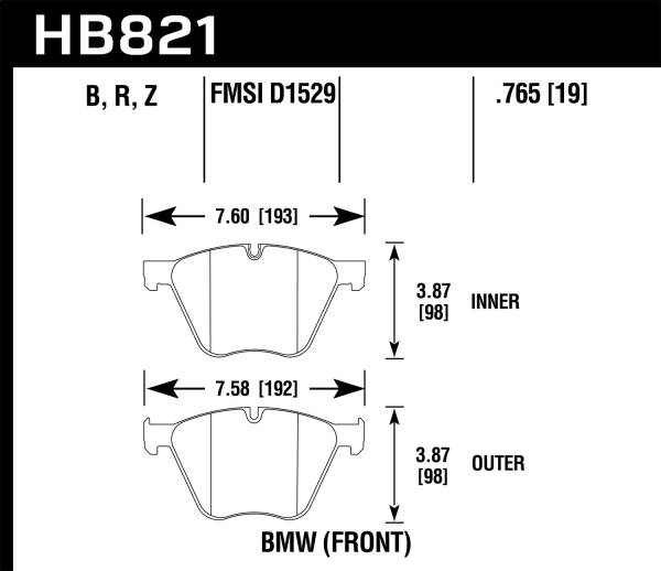 Hawk Performance - Hawk Performance HPS 5.0 Disc Brake Pad