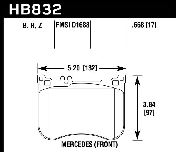 Hawk Performance - Hawk Performance Performance Ceramic Disc Brake Pad