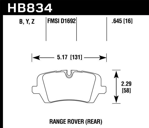 Hawk Performance - Hawk Performance HPS 5.0 Disc Brake Pad