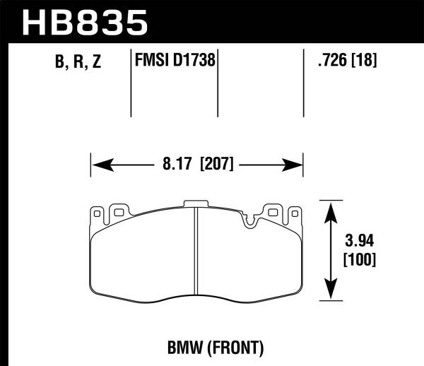 Hawk Performance - Hawk Performance HPS 5.0 Disc Brake Pad