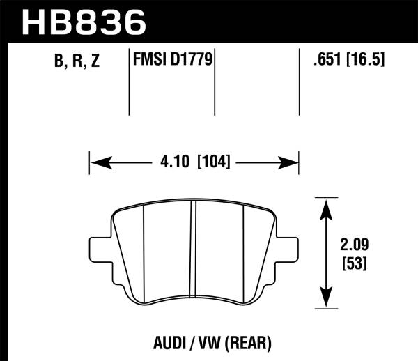 Hawk Performance - Hawk Performance HPS 5.0 Disc Brake Pad