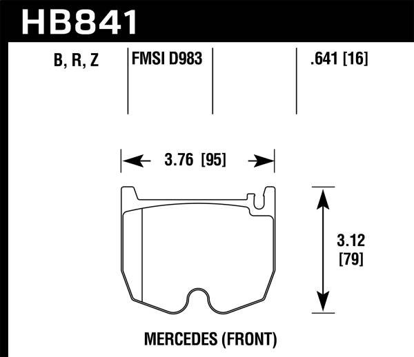 Hawk Performance - Hawk Performance HPS 5.0 Disc Brake Pad