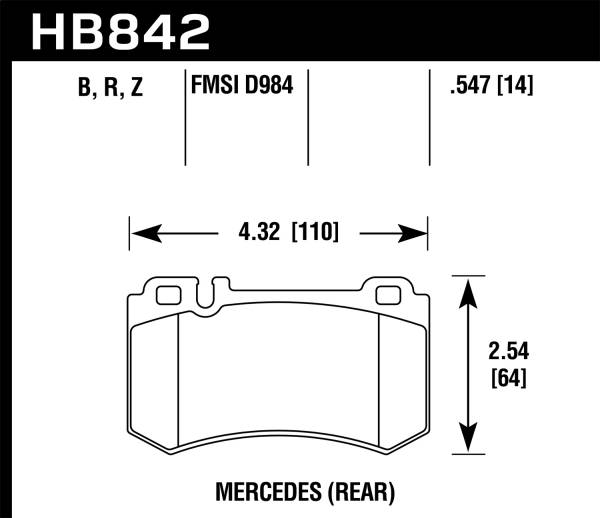 Hawk Performance - Hawk Performance HPS 5.0 Disc Brake Pad