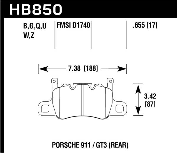 Hawk Performance - Hawk Performance DTC-80 Disc Brake Pad