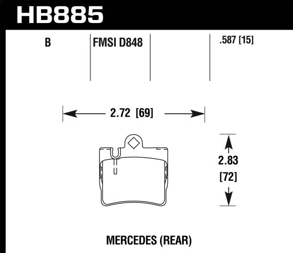 Hawk Performance - Hawk Performance HPS 5.0 Disc Brake Pad