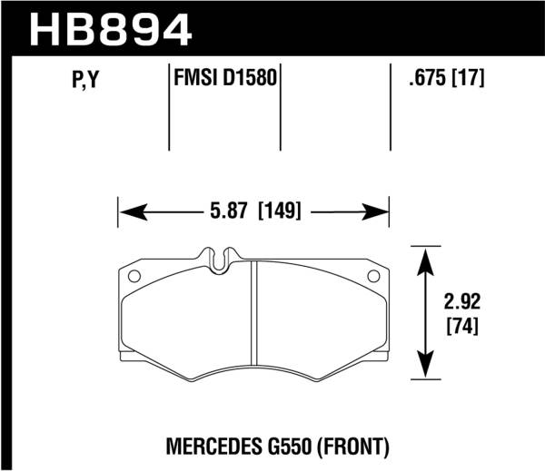 Hawk Performance - Hawk Performance SuperDuty Disc Brake Pad