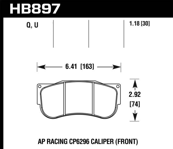 Hawk Performance - Hawk Performance DTC-70 Disc Brake Pad