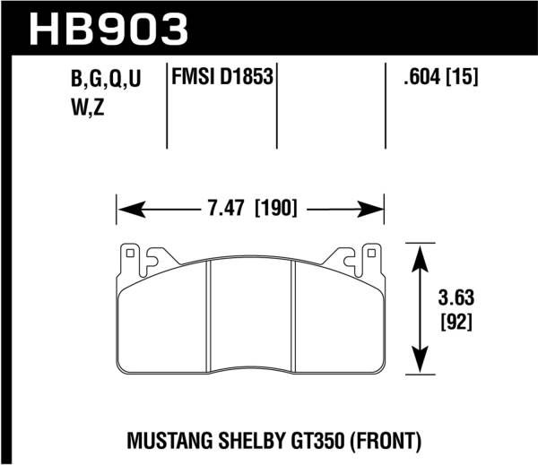 Hawk Performance - Hawk Performance DTC-80 Disc Brake Pad HB903Q.604