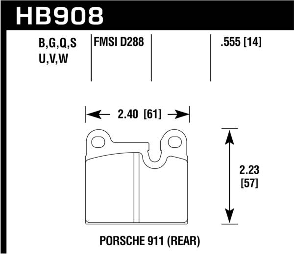 Hawk Performance - Hawk Performance HPS 5.0 Disc Brake Pad