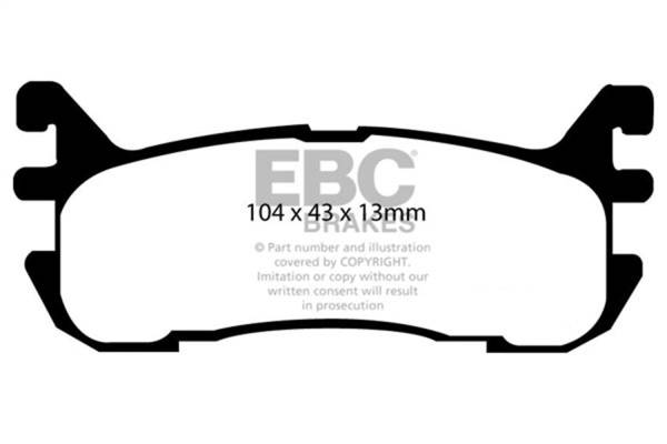 EBC Brakes - EBC Brakes Greenstuff 2000 Series Sport Brake Pads DP21003