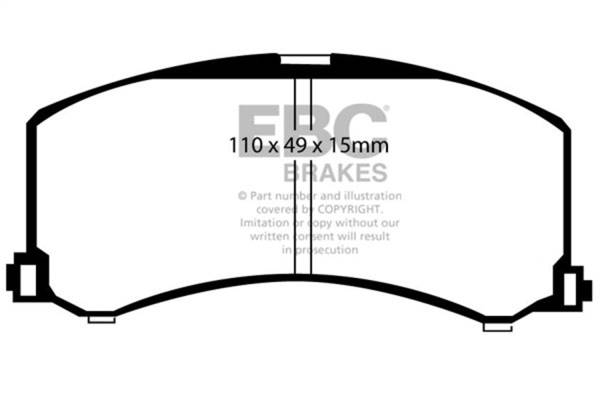 EBC Brakes - EBC Brakes Greenstuff 2000 Series Sport Brake Pads DP21041