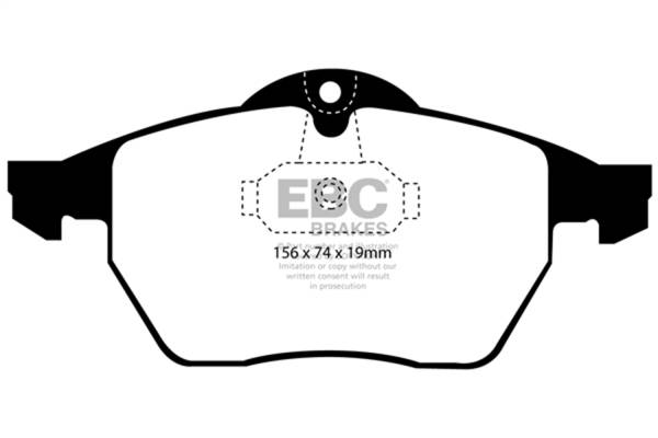 EBC Brakes - EBC Brakes Greenstuff 2000 Series Sport Brake Pads DP21062