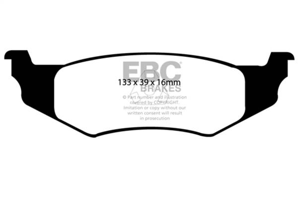 EBC Brakes - EBC Brakes Greenstuff 2000 Series Sport Brake Pads DP21066