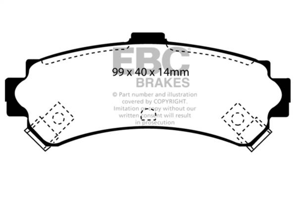 EBC Brakes - EBC Brakes Greenstuff 2000 Series Sport Brake Pads DP21067