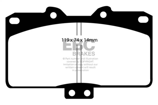 EBC Brakes - EBC Brakes Greenstuff 2000 Series Sport Brake Pads DP21097