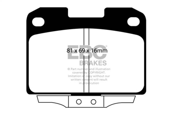 EBC Brakes - EBC Brakes Greenstuff 2000 Series Sport Brake Pads DP21098