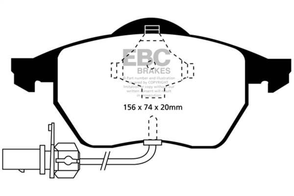 EBC Brakes - EBC Brakes Greenstuff 2000 Series Sport Brake Pads