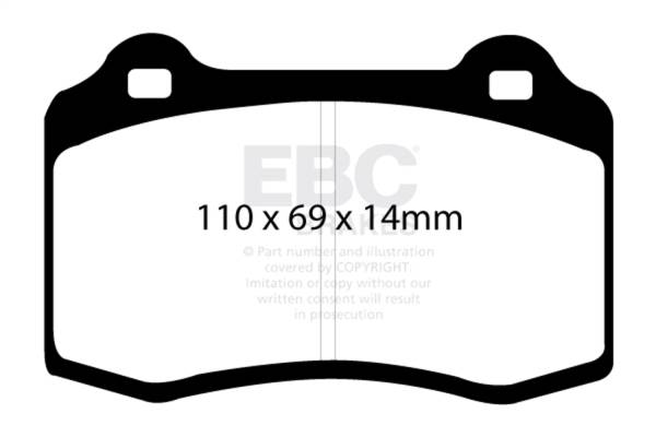 EBC Brakes - EBC Brakes Greenstuff 2000 Series Sport Brake Pads DP21140