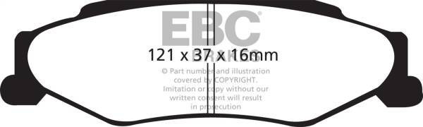 EBC Brakes - EBC Brakes Greenstuff 2000 Series Sport Brake Pads DP21160