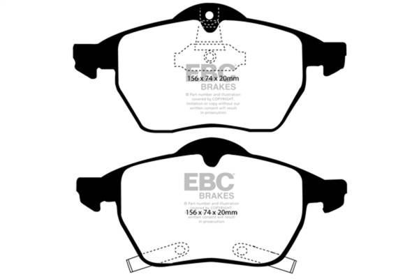 EBC - EBC Brakes Greenstuff 2000 Series Sport Brake Pads DP21187