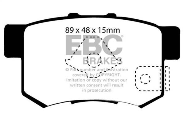 EBC - EBC Brakes Greenstuff 2000 Series Sport Brake Pads DP21193/2