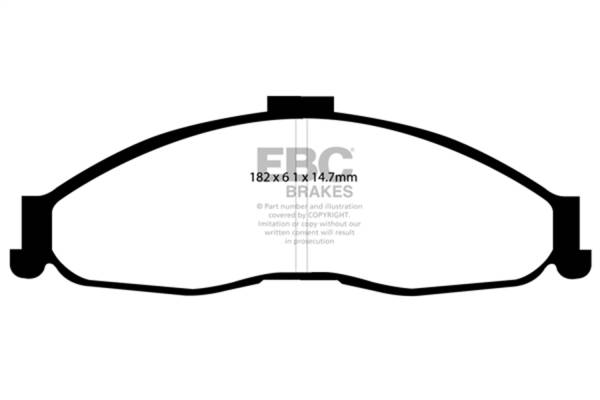 EBC - EBC Brakes Greenstuff 2000 Series Sport Brake Pads DP21239