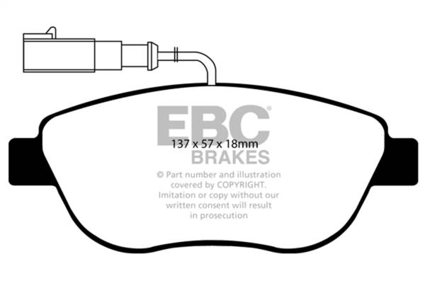 EBC Brakes - EBC Brakes Greenstuff 2000 Series Sport Brake Pads