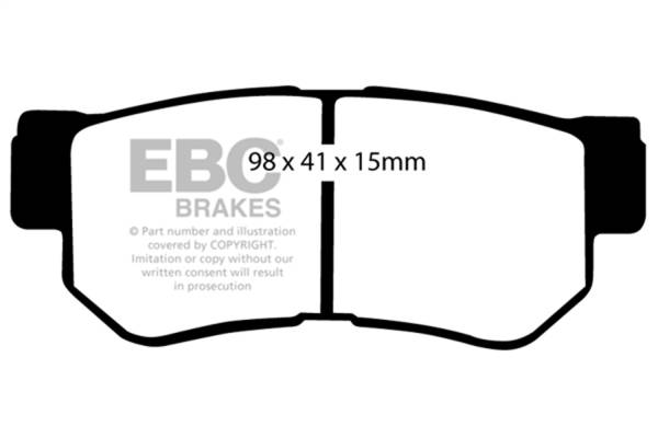 EBC Brakes - EBC Brakes Greenstuff 2000 Series Sport Brake Pads DP21392