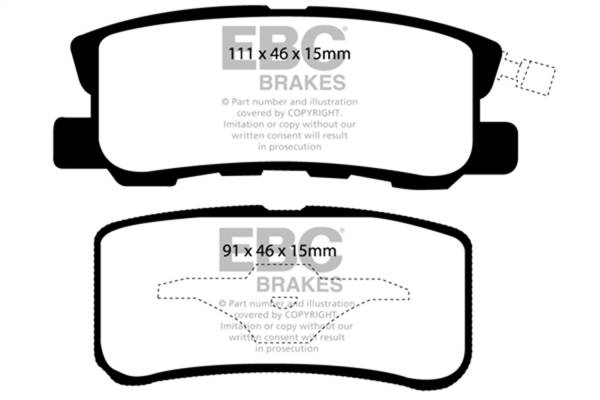 EBC Brakes - EBC Brakes Greenstuff 2000 Series Sport Brake Pads DP21407