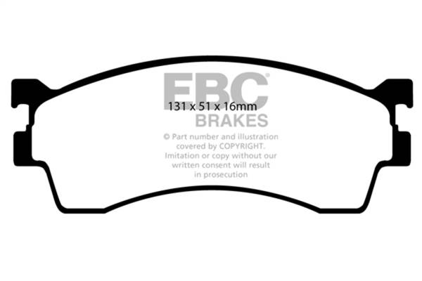 EBC Brakes - EBC Brakes Greenstuff 2000 Series Sport Brake Pads DP21409