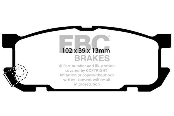 EBC Brakes - EBC Brakes Greenstuff 2000 Series Sport Brake Pads DP21453