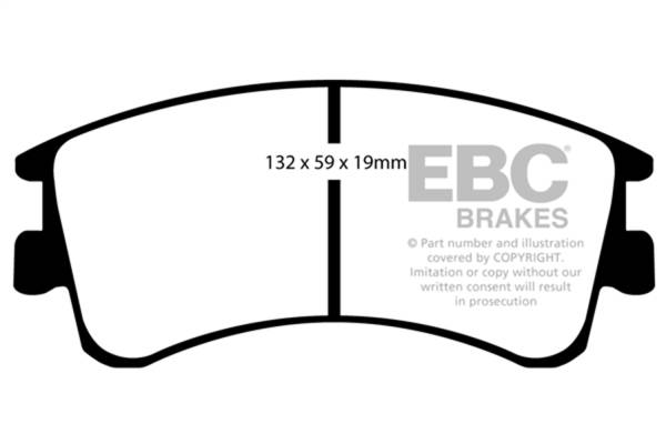 EBC Brakes - EBC Brakes Greenstuff 2000 Series Sport Brake Pads DP21465