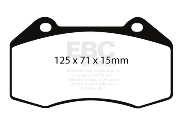 EBC Brakes - EBC Brakes Greenstuff 2000 Series Sport Brake Pads DP21539