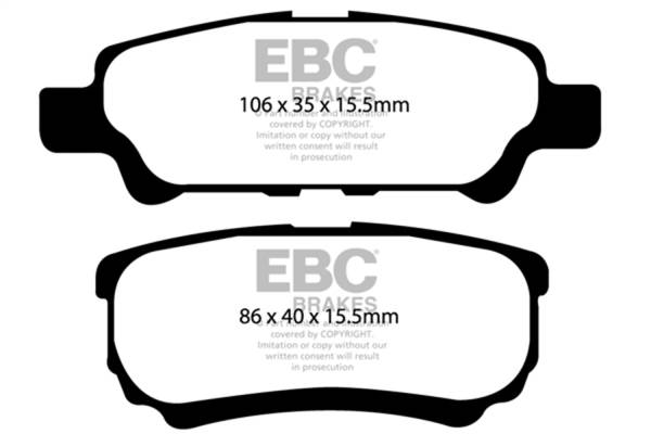 EBC Brakes - EBC Brakes Greenstuff 2000 Series Sport Brake Pads DP21563