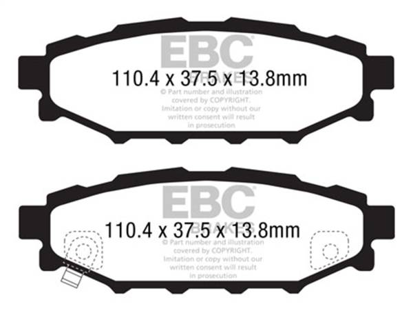 EBC Brakes - EBC Brakes Greenstuff 2000 Series Sport Brake Pads DP21584