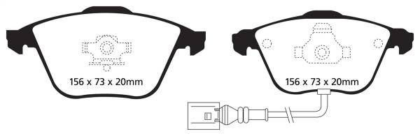 EBC Brakes - EBC Brakes Greenstuff 2000 Series Sport Brake Pads