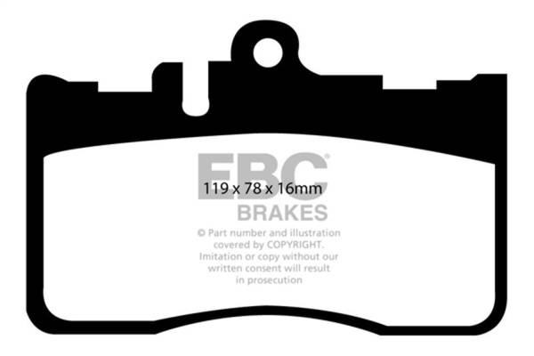 EBC - EBC 01-06 Lexus LS430 4.3 Greenstuff Front Brake Pads - DP21622