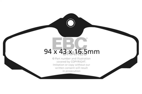 EBC - EBC 94-00 Ford Taurus 3.0 Greenstuff Rear Brake Pads - DP21624