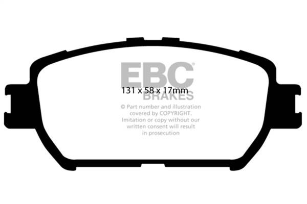 EBC - EBC 06-07 Lexus GS300 3.0 Greenstuff Front Brake Pads - DP21642