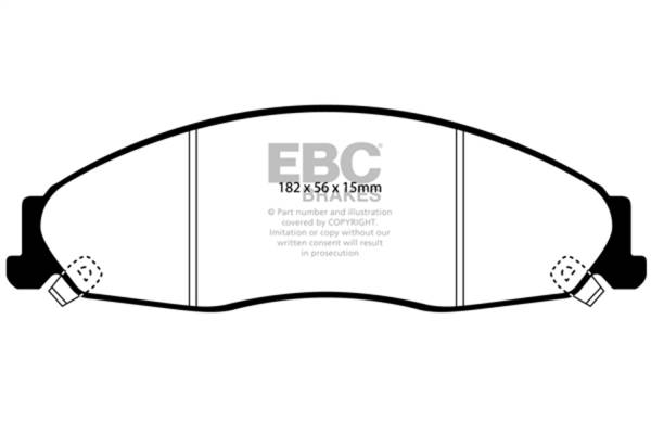 EBC - EBC 02-05 Cadillac CTS 2.6 Greenstuff Front Brake Pads - DP21645