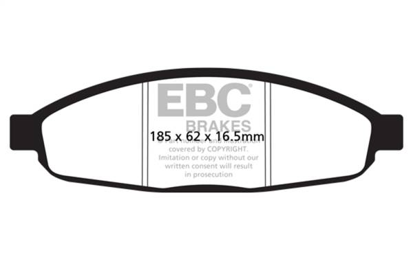 EBC - EBC 05-07 Chrysler Pacifica 3.5 Greenstuff Front Brake Pads - DP21688