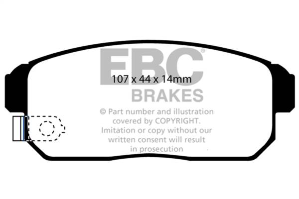 EBC - EBC 02-03 Infiniti G20 2.0 Greenstuff Rear Brake Pads - DP21691