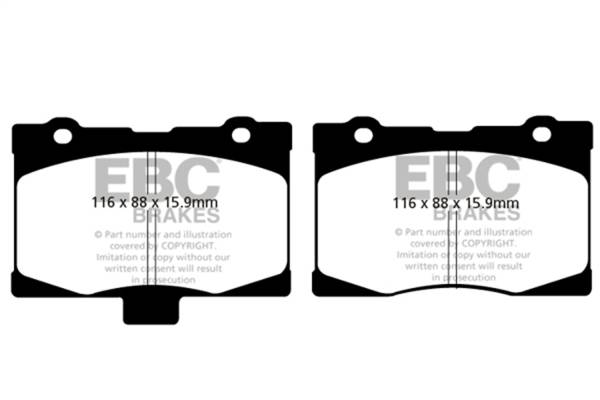 EBC - EBC 05-08 Acura RL 3.5 Greenstuff Front Brake Pads - DP21735