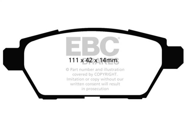 EBC - EBC 06-09 Ford Fusion 2.3 Greenstuff Rear Brake Pads - DP21766