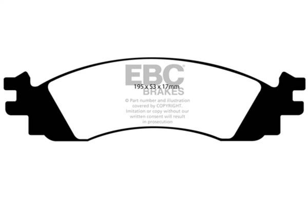 EBC - EBC 10-12 Ford Taurus 3.5 Twin Turbo SHO Greenstuff Front Brake Pads - DP21767