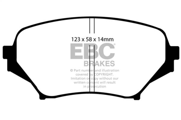 EBC - EBC 06-15 Mazda Miata MX5 2.0 Greenstuff Front Brake Pads - DP21774