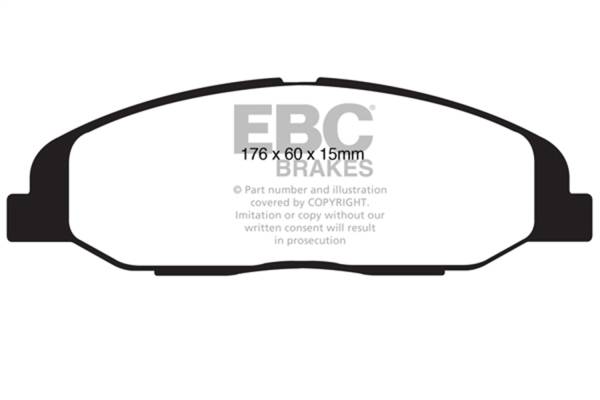 EBC - EBC 08-13 Cadillac CTS 3.0 Greenstuff Front Brake Pads - DP21827