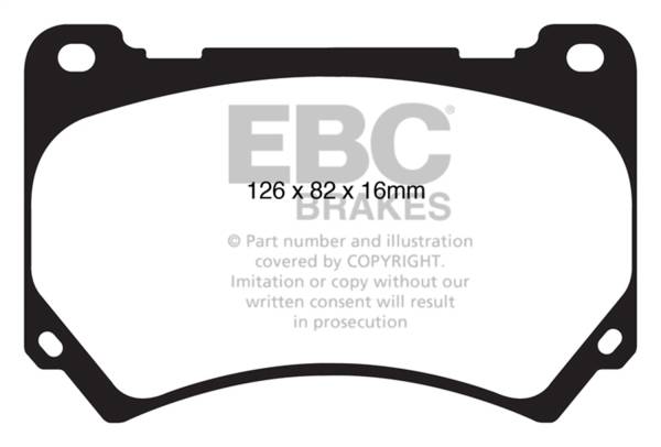 EBC - EBC 11+ Hyundai Equus 4.6 Greenstuff Front Brake Pads - DP21849