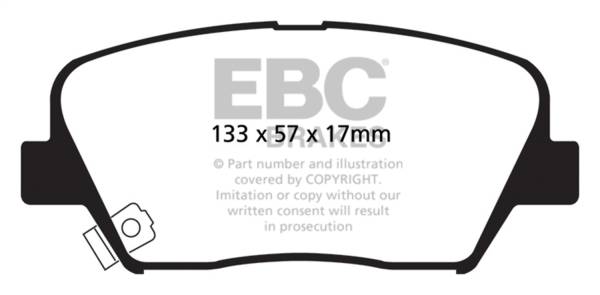 EBC Brakes - EBC Brakes Greenstuff 2000 Series Sport Brake Pads DP21863